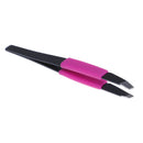 Eyelash eyebrow hair lady make up removal slanted stainless steel tweezer tool Z