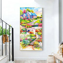 5D DIY Full Round Drill Diamond Painting Village Garden Cross Stitch Craft