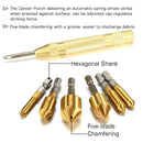 6pcs Hex Shank Five-blade Chamfering Drill Bit High Carbon Steel Titanium P S4M2