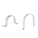 2x Rustproof Stainless Steel Oil Pipe Saddle Clamp Fixing - 50mm/120mm