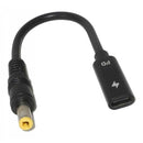 5525 Famle To Type-C With PD Chip Laptop Adapter Power Charger Connector