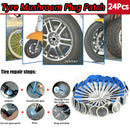24 X TYRE PUNCTURE REPAIR PLUG PATCHES 36MM CAR BIKE MUSHROOM PATCH USEFUL
