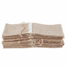 24pcs Country Wedding Table Silverware Holder Natural Burlap Cutlery Pocket