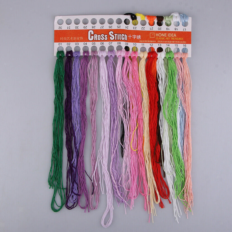 1 Set DIY Embroidery Starter Kits with Moon Fairy Pattern Handmade Embroidery