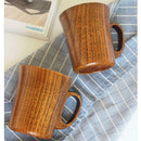 Tea Cups Milk Natural Wooden Primitive Coffee For Juice Handmade Wood 5S7X