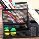Metal Home Office Organizer Box Pen Pencils Holder Desk Stationery Storage Hot