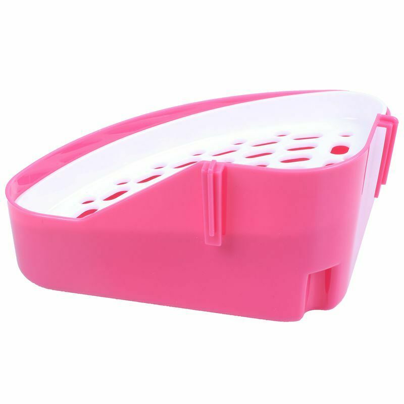 Pet Toilet, Small Animal Litter Tray Corner for Hamster Pig Cat Rabbit Pee