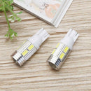 2pcs White Car Auto LED T10 W5W 10smd 5630 Side Light Bulb 12V Car-Styling