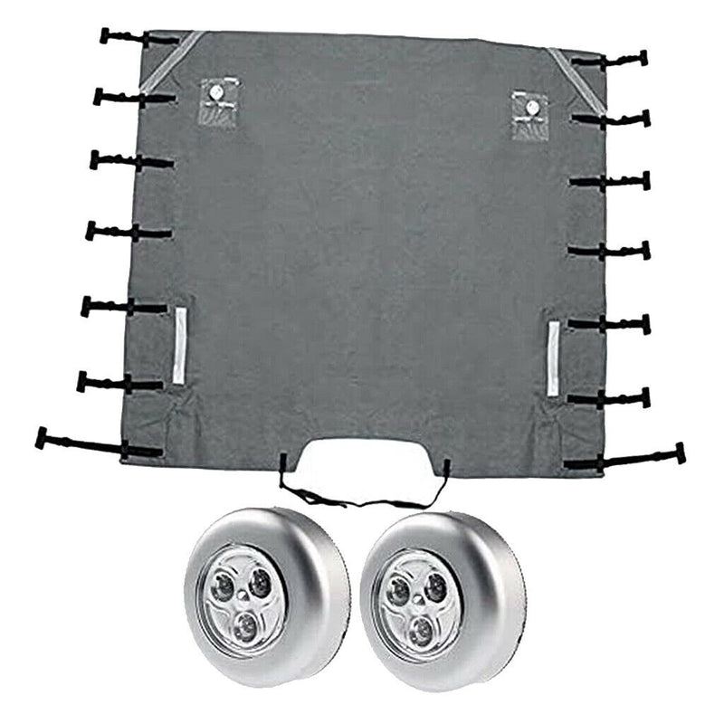 1 Set Caravan Towing Cover with LED Lights Waterproof RV Towing Defender