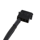 2pcs 4Pin  to 2x 3/4pin Fan Splitter Power Cable Sleeved Braided for PC