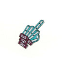 Gesture Ornaments Pin Brooch Originality Finger Badges Brooches Lapel Pins OE