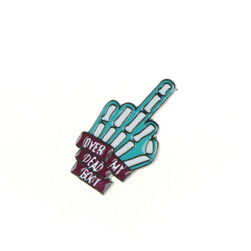 Gesture Ornaments Pin Brooch Originality Finger Badges Brooches Lapel Pins OE
