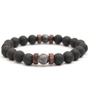 Men Women Elastic Lava Rock Diffuser Bracelet Natural Stone Yoga Beads Bracelet
