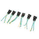 6Pcs 4-Pin Fuse On/Off SPST Socket Heavy Duty Relays Switch 14 AWG