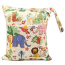 Baby Nappy Cartoon Large Double Pockets Zipper Waterproof Wet Dry Diaper Bag