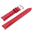 Strap Leather strap Color Rose red Replacement for Fashion Watch 18mm A8E7