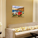 Diamond Painting Seagull Scooter DIY Full Round Drill Wall Picture 40x30cm