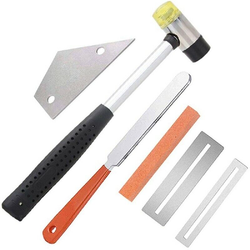 Guitar Maintenance Tool Set Guitar Pin Silk Hammer Neck Leveling Ruler Pin