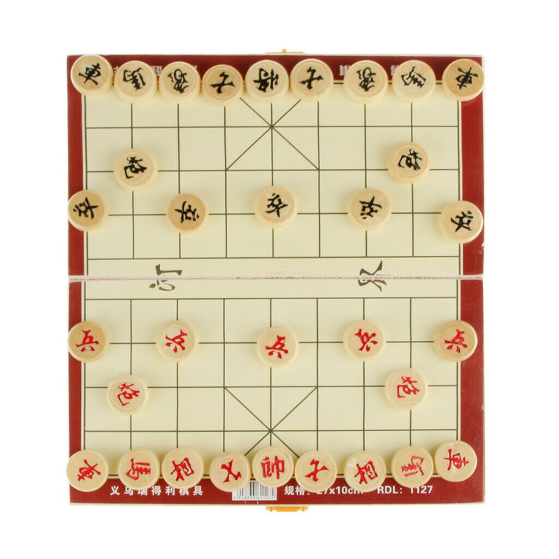 Chinese Chess XIANGQI Folding Wooden Chessboard Chess Pieces High Quality