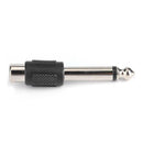 2pcs 6.5mm to RCA Male to Female Jack Plug Audio Video Converters Adapters