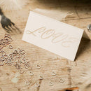 50pcs/pack Wooden Hollow Heart Shape Wedding Table Scatter Decor Ornaments