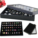 Retail 100 Slots Ring Jewelry Display Tray Case Storage Boxes Showcase Holder AU