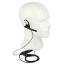 2 Pin Ear Bar Earpiece Mic PTT Headset for Kenwood BAOFENG TYT WOUXUN Radio