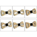 Mens Bow Tie Accessory Wedding Party Christmas Gifts Bamboo Wood Bowtie Nec A8Q9