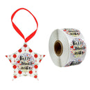 1Roll 500x Round Gift Packaging Sealing Stickers Paper Label for Christmas Party