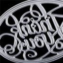 Thank you Oval Metal Cutting Dies Stencil For Scrapbooking DIY Album Card JR