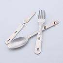 Portable Combination Cutlery Three Sets Of Cutlery Spoons Multifunctional C