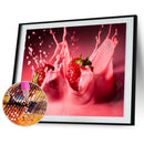 Strawberry DIY Round Diamond Painting Cross Stitch Rhinestone Needlework