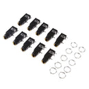 Female Jack / Jack 10Pcs 6.35mm / 6.35mm 3Pins Stereo Microphone