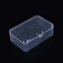 New Small Transparent Plastic Storage Box clear Square Multipurpose display S Hn
