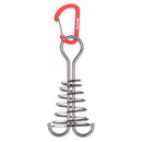Plank Spring Nails Outdoor Camping Tent Fixed Hook with Carabiner (Red) A