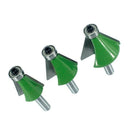 3Pcs 8mm Shank Chamfer Router Bits 15 22.5 30 Degree Milling Cutter for Woo