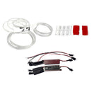 4Pcs 12V Led Angel Eyes White Light Headlight Lamp Rings For Bmw E36 E38 E3