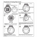 Kitchen Bathroom Wall Clock Waterproof Silent Multifunction Creative Shower Z6I7