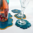 DIY Flower Petal Coaster Silicone Mold Crystal Epoxy Fruit Tray Mould Craft #