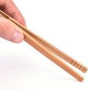 Practical Textured Bamboo Kongfu Tea Utensil Tweezers 14.5cm Wood Color Ed JC,a