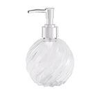 Glass Soap & Lotion Dispenser with Rust Proof Stainless Steel Pump, Refilla