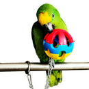5pcs Bulk Bird Parrot Toys Hanging Bell Pet Cage Hammock Swing Wooden L BOO