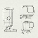 60M Waterproof Protective Case Diving Housing Cover for GoPro Hero 8 Camera Kit