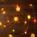 Autumn String Lights LED Pumpkin Fairy Lights for Thanksgiving Halloween A