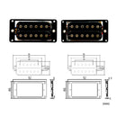 Durable 2pcs Wired Electric Guitars Humbucker Pickups Black Plastic Frame
