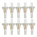 10x 1/4'' Universal Clear Inline Gas Fuel Filter For Golf Cart Kawasaki BX