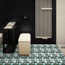 10pcs 10cm Retro Tiles Wall Stickers PVC Waterproof Kitchen Decals (MSC051) A