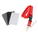 3 In 1 Digital White Black Grey Balance Cards 18% Gray Card For Photography