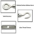 1pc M4 Stainless Steel 304 Hook & Eye Turnbuckle Wire Rope Tension