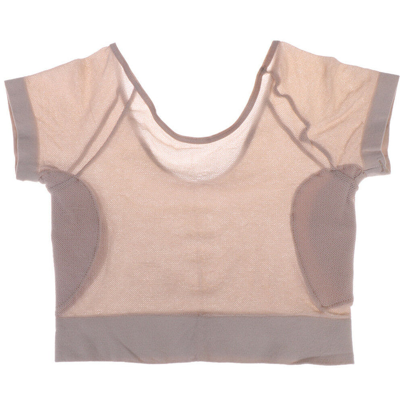 1X Underarm Sweat Pad Vest Top Armpit Excessive Perspiration Menopause Shield FT